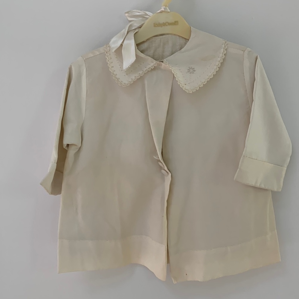 Newborn vintage Christening Outfit with bonnet